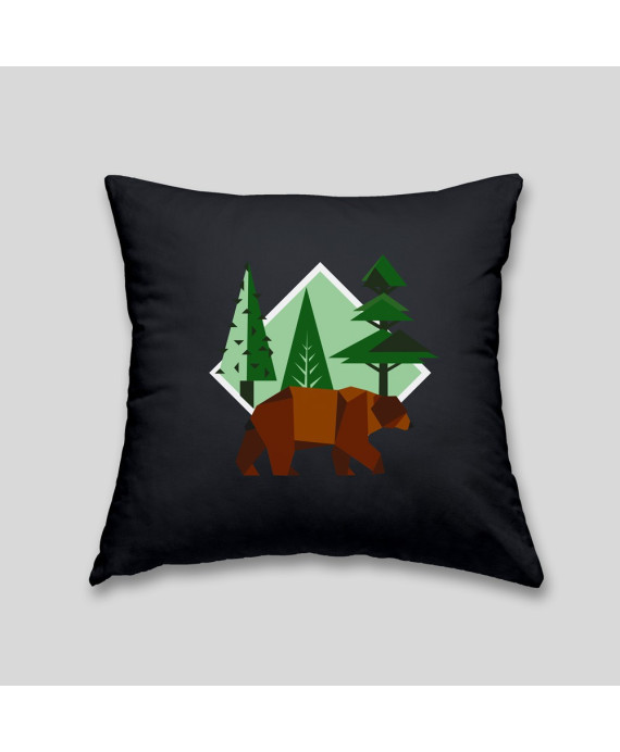 Brown bear cushion