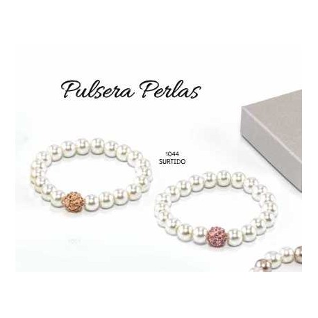 Pulsera perlas cristal