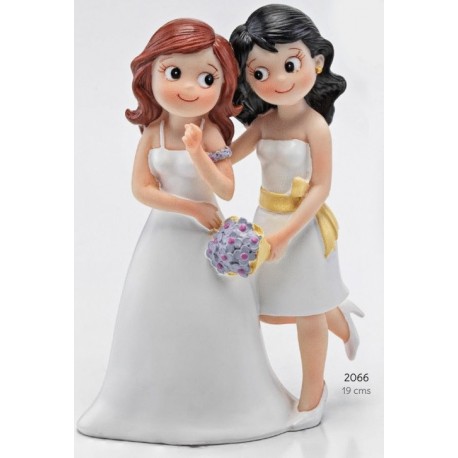 Figura de tarta novias chicas