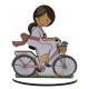 Figura pastel comunión bicicleta niña