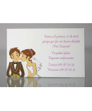 Tarjeta complemento invitación de boda Geranio Citronela