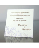 Tarjeta complemento invitación de boda Pergamino