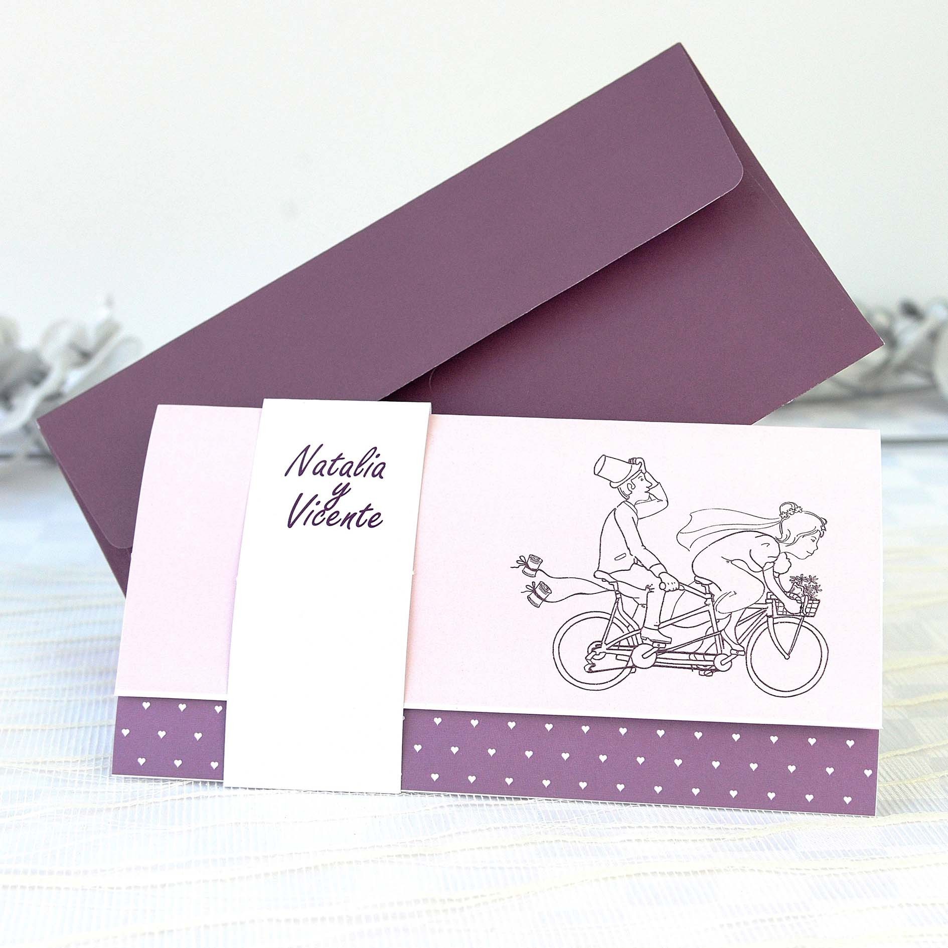 Caja chuches personalizada novios moto boda