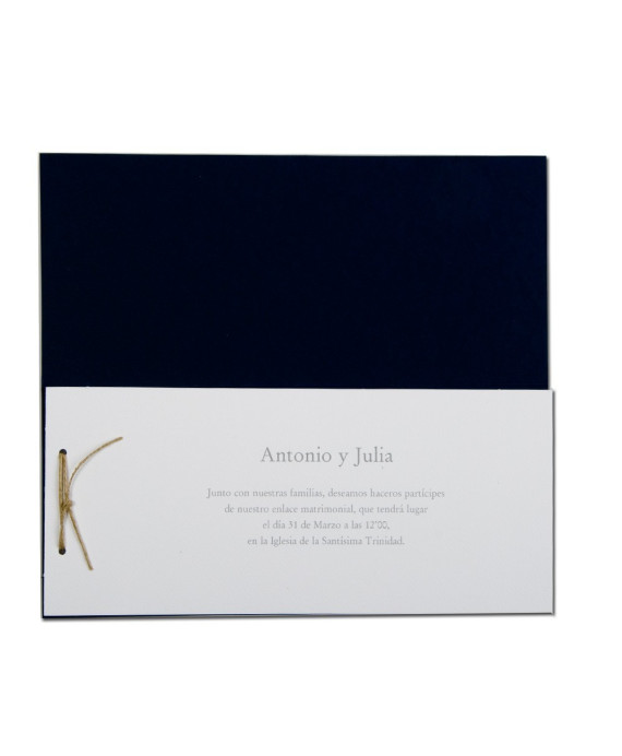 Invitación de boda Antonio y Julia