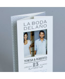 Invitación de boda novios foto zis zag