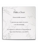 Invitación de boda Poema